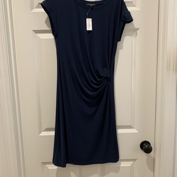 NWT Banana Republic Factory - Navy Blue Wrap Dress - Picture 3 of 6